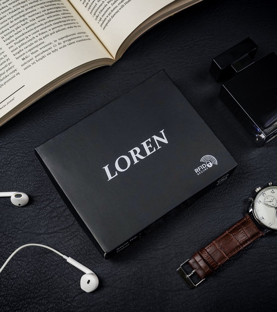 Гаманець чоловічий Loren N4L-BFL-4754 Tan-Brown Гаманець чоловічий Loren N4L-BFL-4754 Tan-Brown